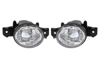 FüR Nissan Micra 03-10 LED Front Nebelscheinwerfer Set Chrome Ultra White, Paar