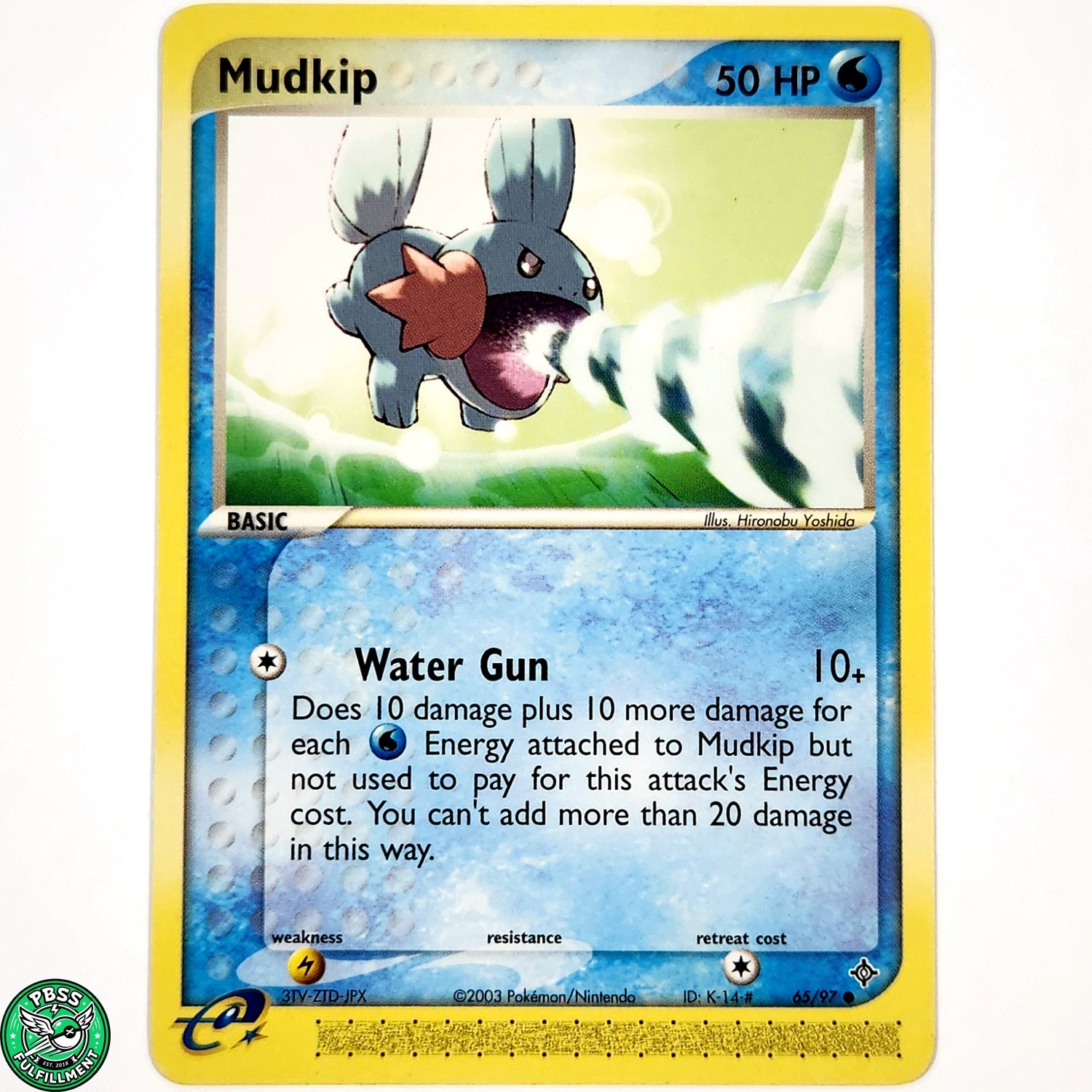 Pokemon TCG Mudkip 65/97 Non-Holo EX Ruby Sapphire Dragon NM Near Mint