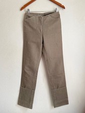 Helmut Lang 90  s Vintage Mid Waist Straight Leg Cuff Pants 100 Cotton ITALY