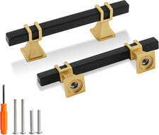 10 Pack Matte Black  Gold Cabinet Handles 3 Inch Drawer Pulls Kitchen Hardware