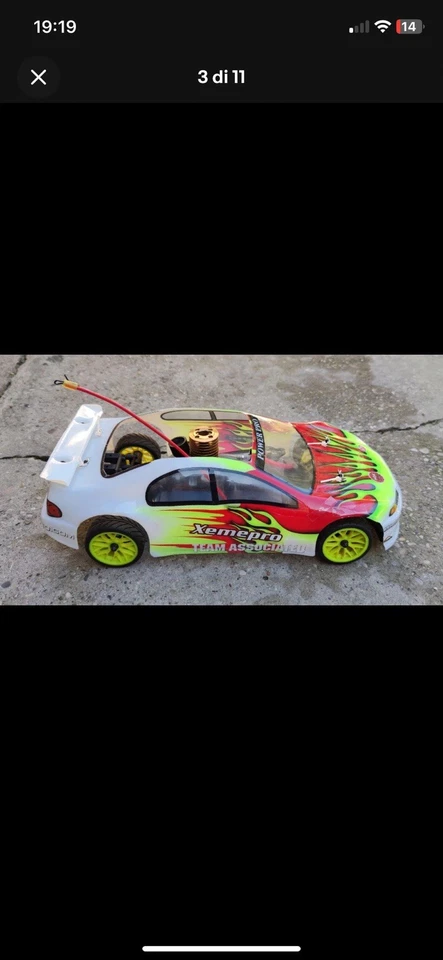 Macchinina rc a scoppio Kyosho Pure ten in scala 1/10 FUNZIONANTE - Immagine 3 di 4