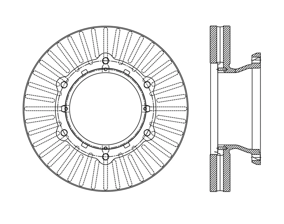 Centric Parts 120.75007 Disc Brake Rotor For 12-20 Hino 195 195DC 195h 195h DC - Image 3 of 4