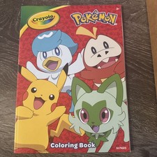 Pok mon Crayola Coloring Book, 64 Pages - Color Activities