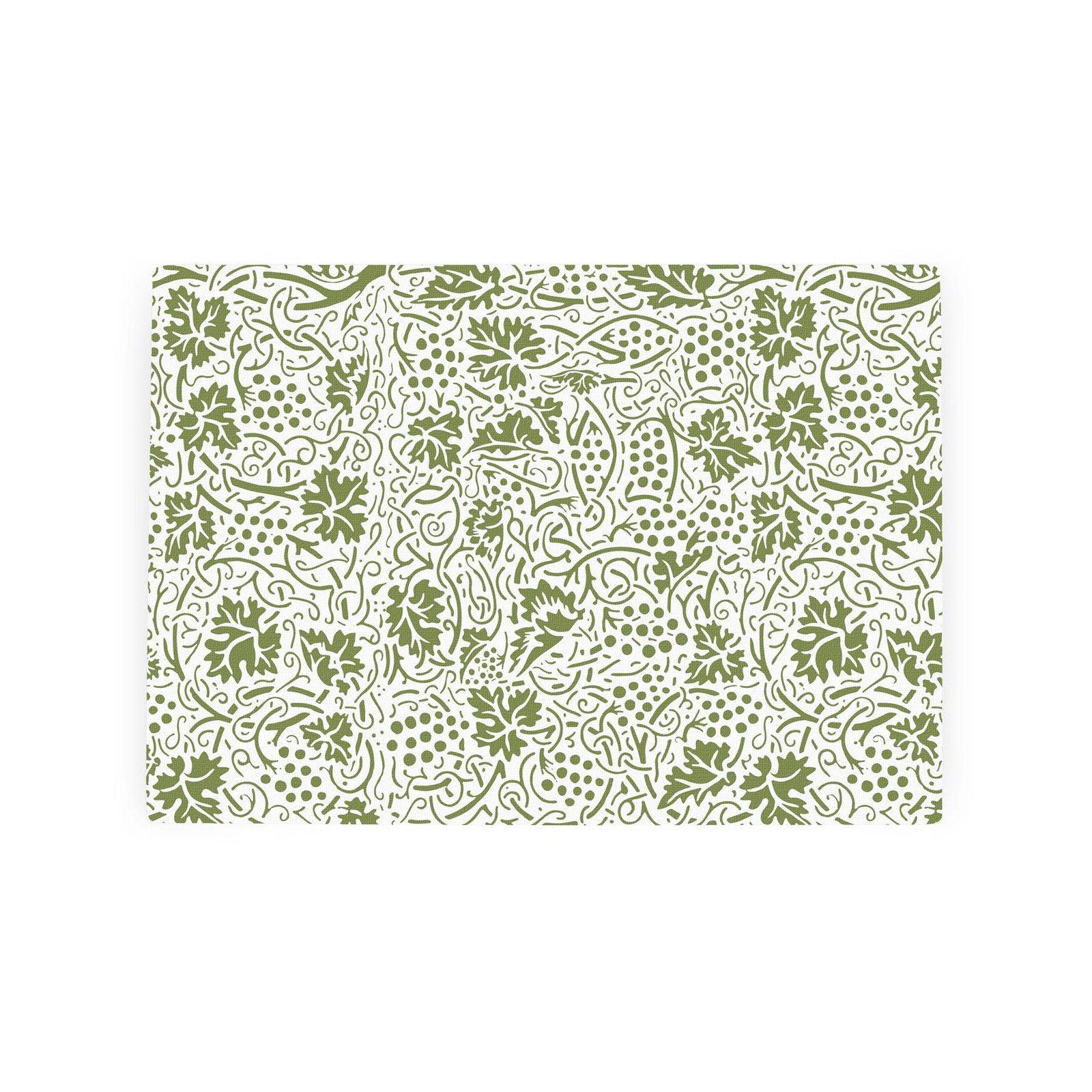 Oak Leaves & Berries Small Glass Worktop Saver - Green Kitchen Decor Gift