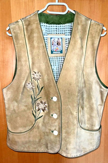 Chaleco tradicional MEINDL mujer talla 42 blanco precioso