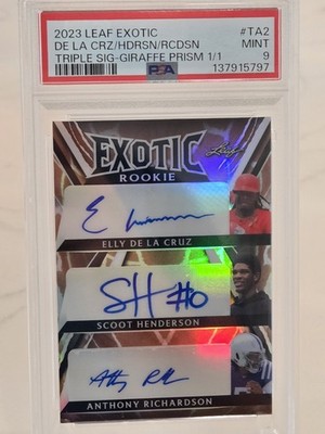 リィエル サイン リィエルレイフォード サイン Chaos TCG 2023 Leaf Exotic ELLY DE LA CRUZ SCOOT ANTHONY RICHARDSON Giraffe