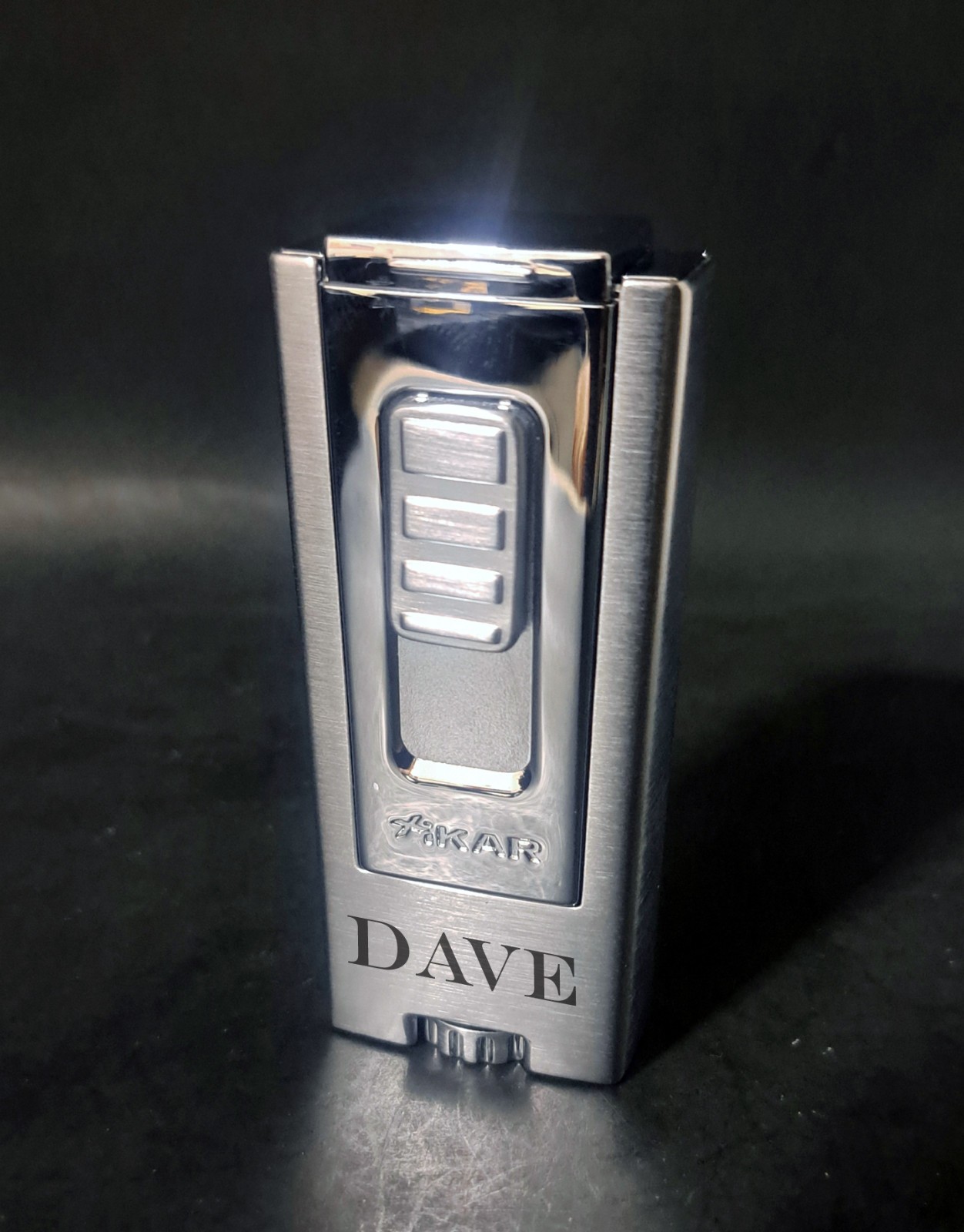 | Chrome Silver | Custom Engraved | New