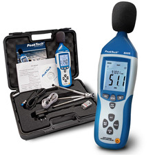 P 8005 Fonometro Classe 2 Con Memoria 32000 Conteggi Calibrato Misurazione Livel