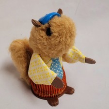 Vintage 1979 Fisher price Woodsy Squirrel Puppet Playset Daddy Squirrel Toy 3"