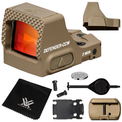 あ*す様 実物　Vortex DEFENDER-CCW 3MOA Vortex Optics Defender-CCW 3 MOA Micro Red Dot Tan DFCCW-MRD3-T | eBay