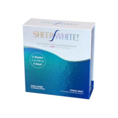 Teeth Whitening Strips - Sheer White! 20% Professional Teeth Whitening Strips...