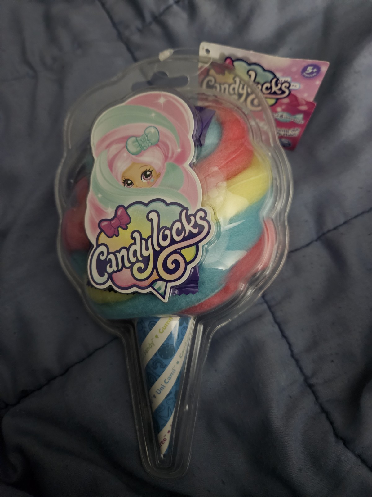 Muñeca de juguete Candylocks ultra rara Uni Cami nueva en embalaje agrietado Spin Master
