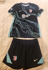Authentic NWSL Kansas City Dri-Fit Women's Jersey & Shorts Size L New