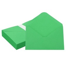 50 Pcs 6x4 Inch Invitation Envelopes V-Flap Greeting Card Yellow Green