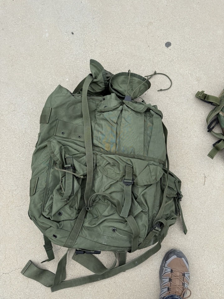 Vtg USGI ALICE Pack Large OD Green LC-1 Military Rucksack Vietnam Era ...