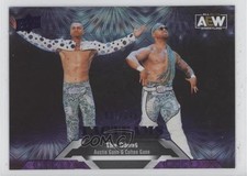 2023 AEW All Elite Wrestling Tag Teams Purple Pyro Austin Gunn Colten Patch 0rt4