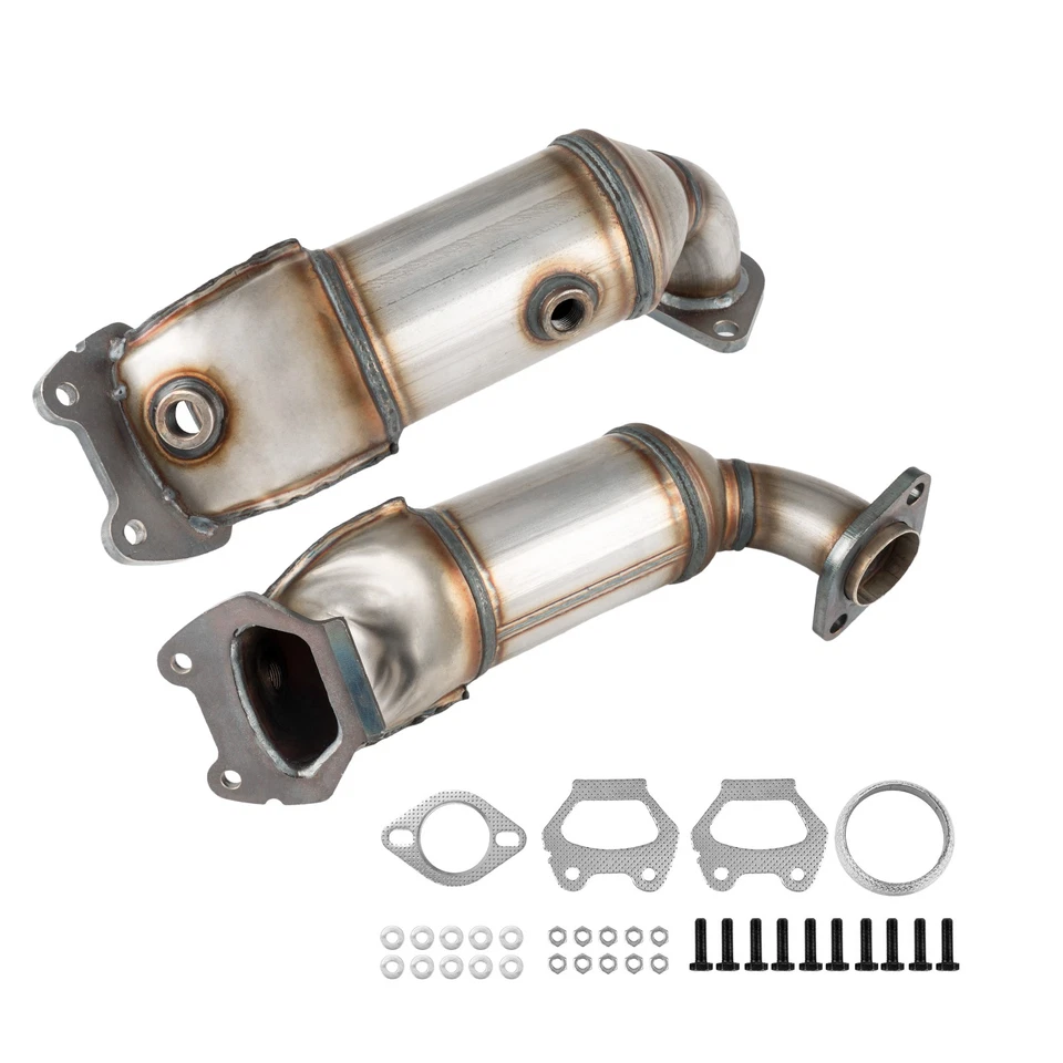 Par de convertidores catalíticos de alto flujo para Chrysler Town & Country 2011-2014 3,6 L Foto 4 de 4