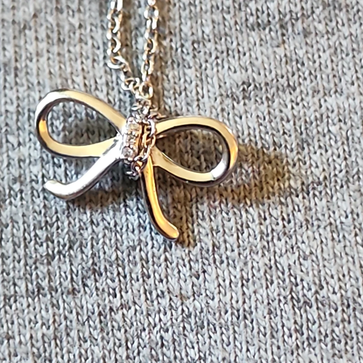 tiffany bow necklace products for sale | eBay