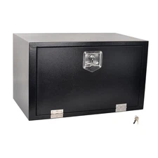  30 Inch Steel Tool Box with T-Handle Latch, Underbody Storage Truck Bed 