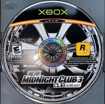 Midnight Club 3 Dub Edition Disc Only Excellent Condition
