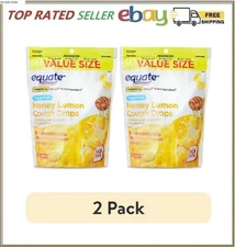 2-Pack Equate Sugar Free Honey Lemon Cough Drops, 140 Count