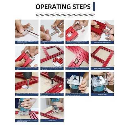 Parallel Guide Rail System Adjustable Aluminum Alloy Woodworking Saw Track Set 