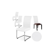 Alishomtll Stretch PU Stuhlhussen 4er Set Kunstleder Stuhlschonbezüge Schaukel