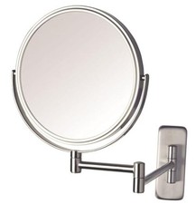 8-Inch Two-Sided Swivel Wall Mount Mirror - Makeup Mirror with 8X Nickel