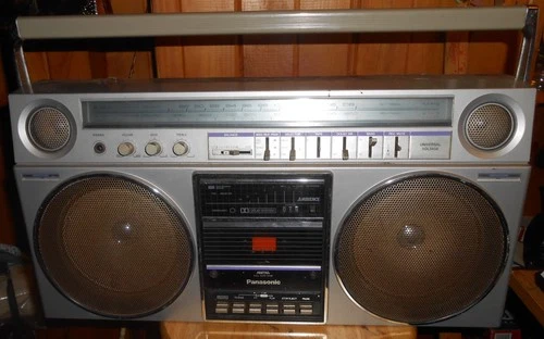 Panasonic D-5085 Boombox Portable Stereo Radio Cassette Player Tested Works