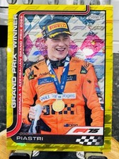 2025 Topps Chrome F1 Logofractor Oscar Piastri Gold /75 GP Winner