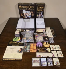 SJG Munchkin Quest Collection - Base Game + 2 Expansions! and alot of Promos!
