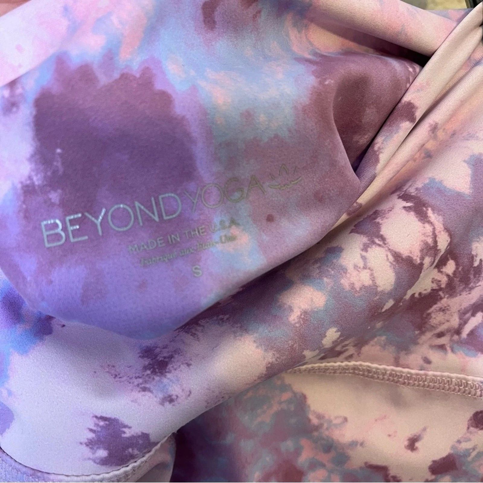 beyond-yoga printed high waisteded lilac lavender leggings