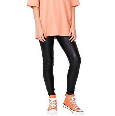 NEW Spanx Girls Faux Leather Leggings Youth Kids Large Comfortable Non-Shaping
