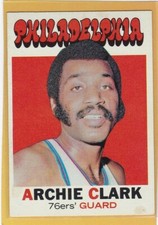 1971-72 TOPPS BASKETBALL ARCHIE CLARK #106 76ERS NRMT *79140