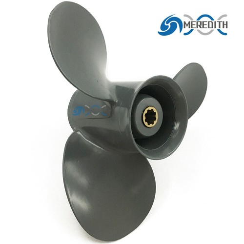 9.25"x11" Aluminum Outboard Propeller for HONDA 8-20HP,8 Spline Tooth,RH - Picture 2 of 7