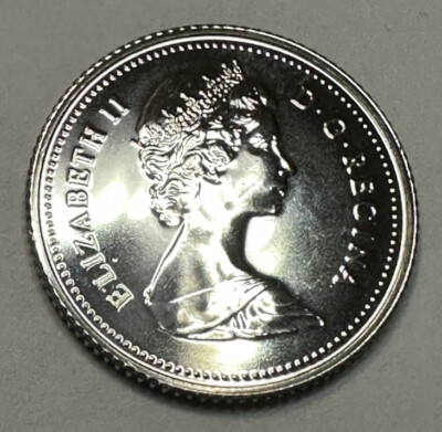 1983 Canadian Dime Proof-Like 10Cent Coin from Mint Set
