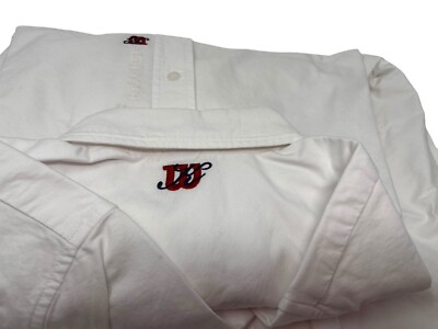 Kith x Wilson White Oxford Shirt Small Ludlow Button Down Men's