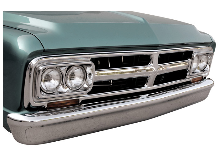 67-72 Chevy/GMC C10 Truck Chrome Plated Custom Smoothie Front 