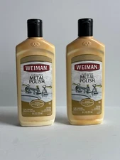 2x Weiman Multi-surface Metal Polish Chrome Brass Nickel Discontinued 8oz New