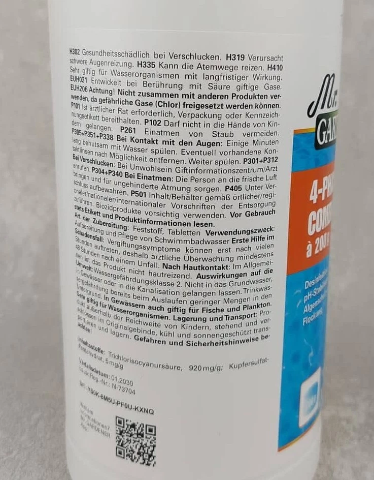 Wasserpflege 4-Phasen-Combi-Tabletten Pool Pools - Bild 3 von 3