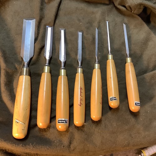 Set of 7 Robert Sorby English made Chisels eBay
