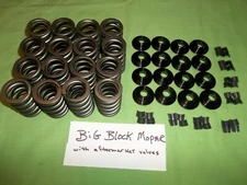  BIG BLK MOPAR VALVE SPRINGS, RETAINERS & LOCKS  NEW   USE WITH AFTERMRKT VALVES