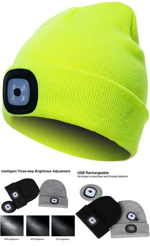 PRAVETTE Upgraded LED Lighted Beanie 