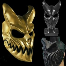 Halloween Demon Latex Mask Slaughter To Prevail Devil Darkness Demolisher Black