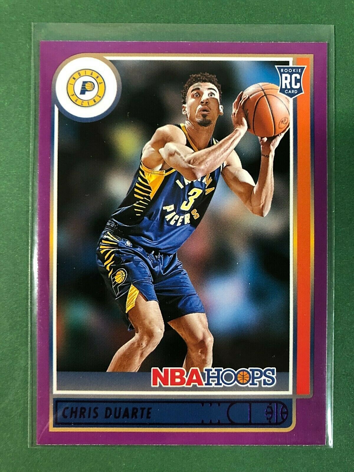 2021-22 NBA Hoops Chris Duarte Rookie #236 PURPLE PARALLEL Indiana Pacers RC SP