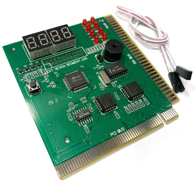 4 Bit PC Analyzer Diagnostic Post Card Motherboard Fault Tester Unit for ISA PCI