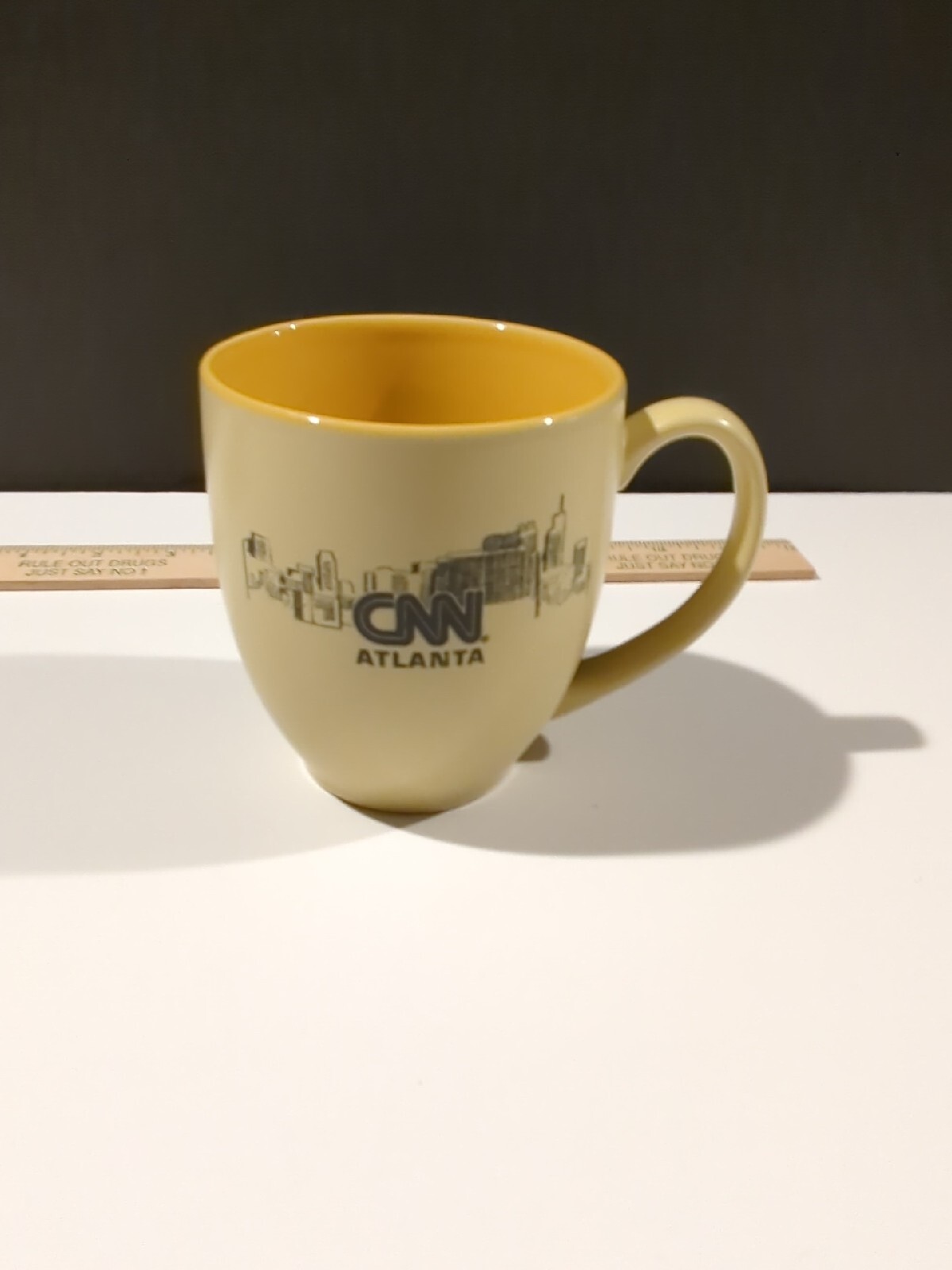 Coffee mug collectible advertising CNN Atlanta M Ware China Yellow News Politics