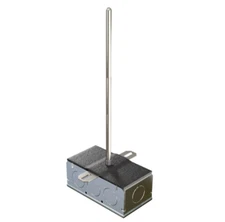 NTC Thermistor, 8" Probe, 10kohm, Flange Mount, Galvanized, -40°C to 150°C, A/CP