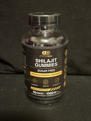 Pure Shilajit 1000mg 60 Gummies Asphaltum Naturally Occurring Fulvic Acid 01/25