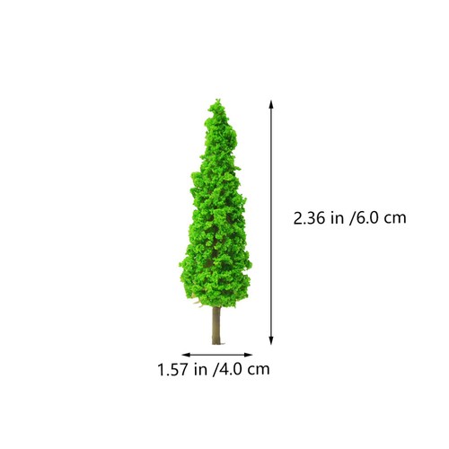 12 Pezzi Modellino Albero Verde Simulato Bambini Simulazione Mini Decorazione - Foto 5 di 12